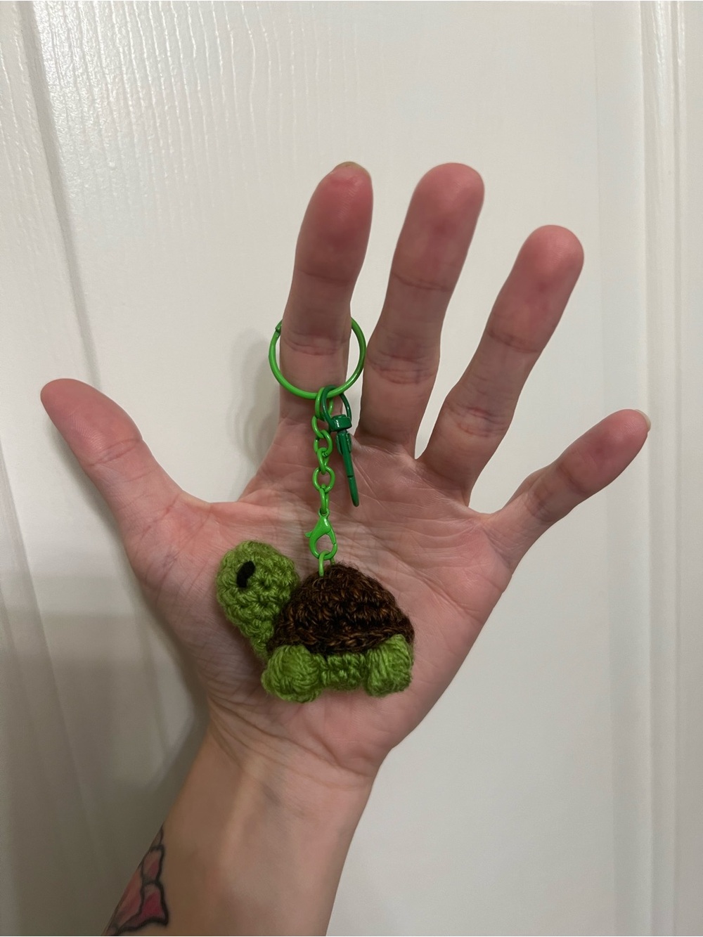 Mini Crocheted Turtle Keychain 🐢 - Picture 6 of 9